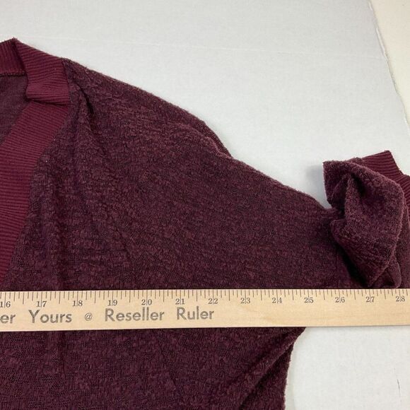 Urban Outfitters Silence + Noise Womens Cardigan Burgundy Red Knit Sweater Small - Picture 7 of 12